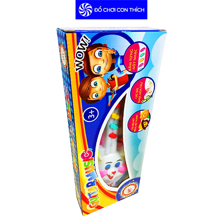 Đàn Guitar thỏ vui nhộn (Pin AA) Chính hãng Tiết kiệm - Hình ảnh 3