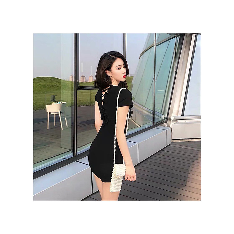 Đầm body rút dây lưng