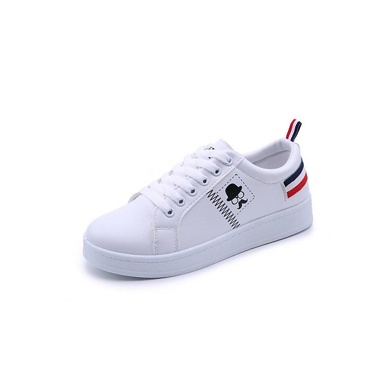 Giày Sneaker Thời Trang Nữ - YAMET SN005TD Trắng Phối Đỏ