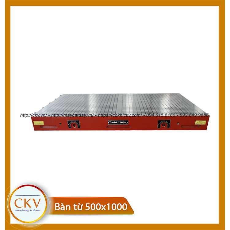 Bàn từ cơ nam châm vĩnh cửu cho máy phay CNC 500x1000