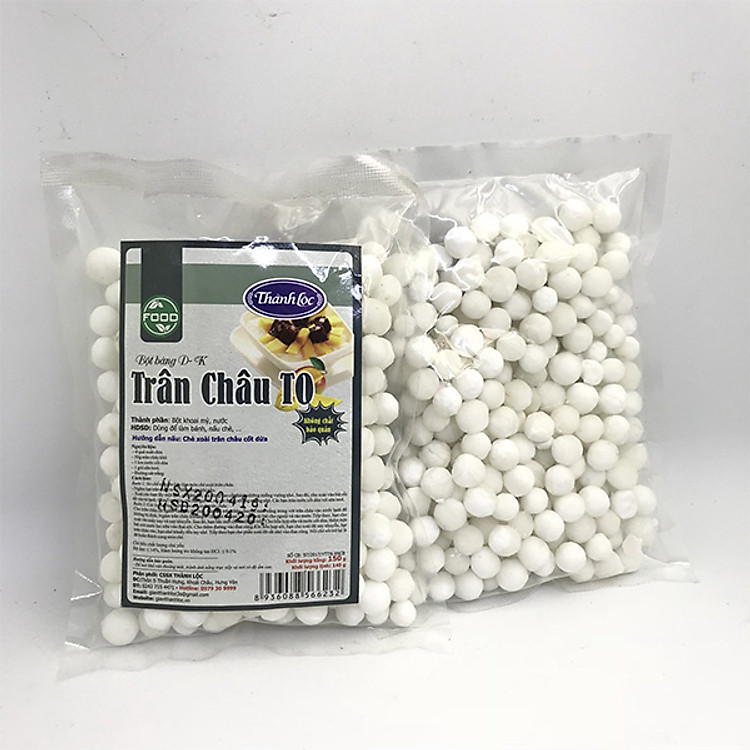 Combo 3 gói Bột báng (Trân châu to) G150g (140g)/10