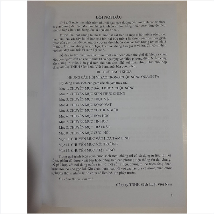 Tri Thức Bách Khoa - Những Câu Hỏi Vì Sao Trong Cuộc Sống Quanh Ta - Ảnh 3
