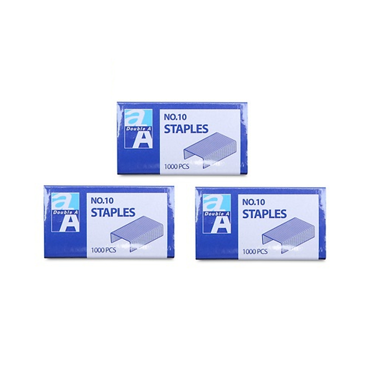 Bộ 3 Hộp Kim Bấm Số 10 Double A
