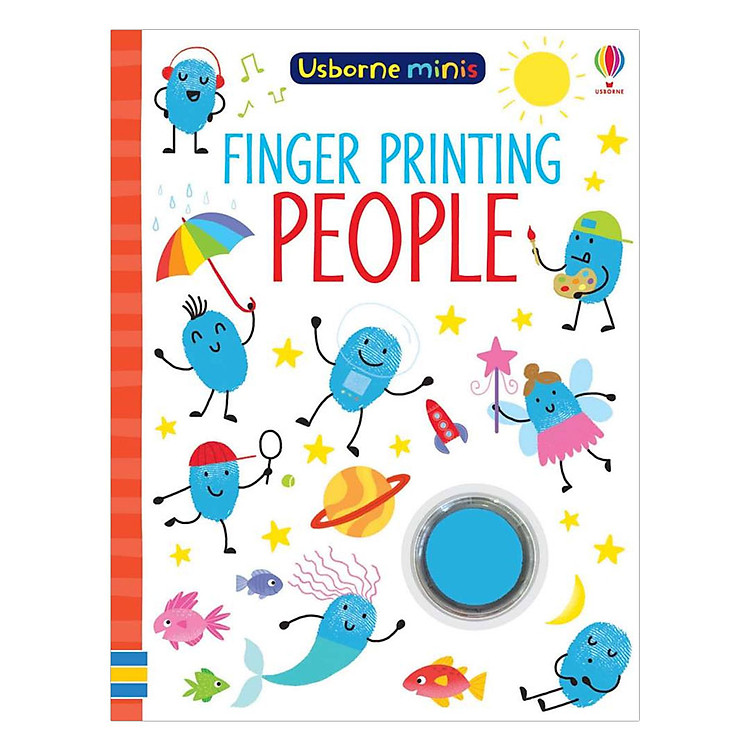 Sách Usborne Finger Printing People
