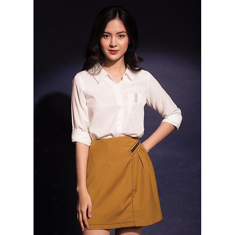 Chân Váy Nữ Phối Dây Kéo Gumac CV12037