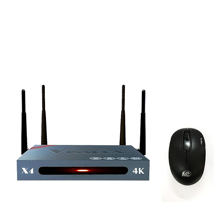 Combo tivi box Vinabox X4 2019 chính hãng và Chuột không dây VINAGEAR