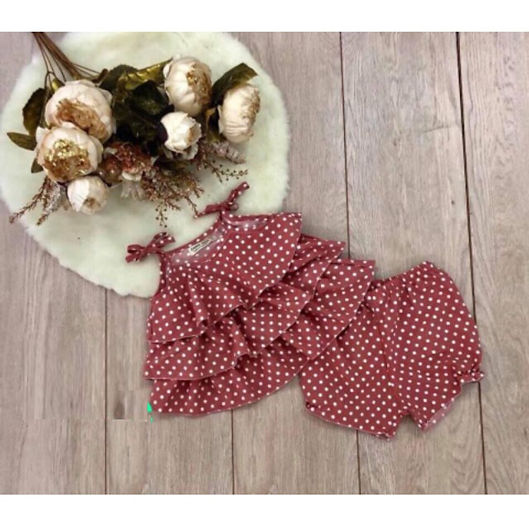 Sét Váy Kèm Quần Cô Tiên Bé Gái