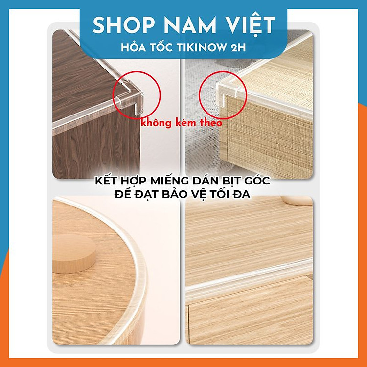 Cạnh Bàn Trong Suốt Bảo Vệ Trẻ Em Chính hãng Giá tốt - Hình ảnh 4