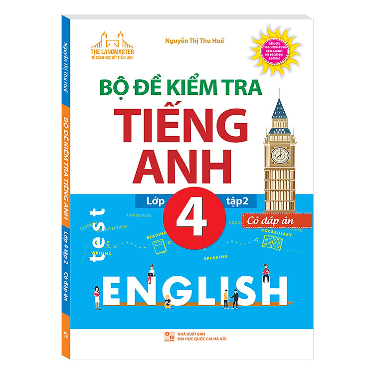 The Langmaster - Bộ Đề Kiểm Tra Tiếng Anh Lớp 4 Tập 2 (Có Đáp Án) - Ảnh 2