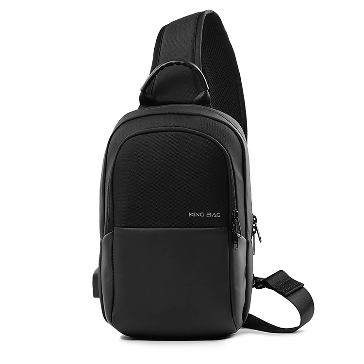Túi Đeo Chéo 11 Inch có cổng sạc USB, vải trượt nước, nhiều ngăn phụ tiện ích KINGBAG JULIUS IV - Hàng Chính Hãng
