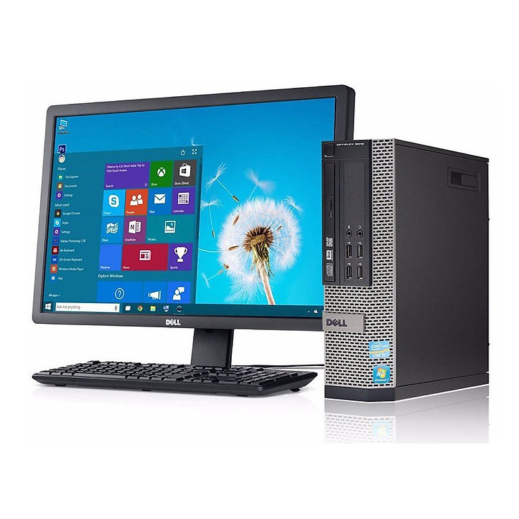 Bộ Dell Optiplex 9010 ( Core i5 3470 /8G/SSD 120Gb / HDD 500G ) , Màn hình Dell 19" Wide LED - Hàng Nhập Khẩu