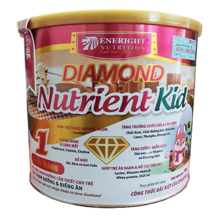 (HẾT DATE) Eneright Diamond Nutrient Kid 1 900 gr : cho trẻ suy dinh dưỡng thấp còi từ 6- 36 tháng