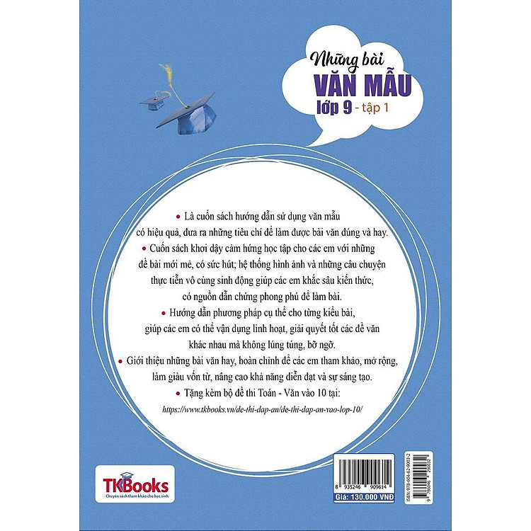 Những Bài Văn Mẫu Lớp 9 - Tập 1 - Ảnh 2