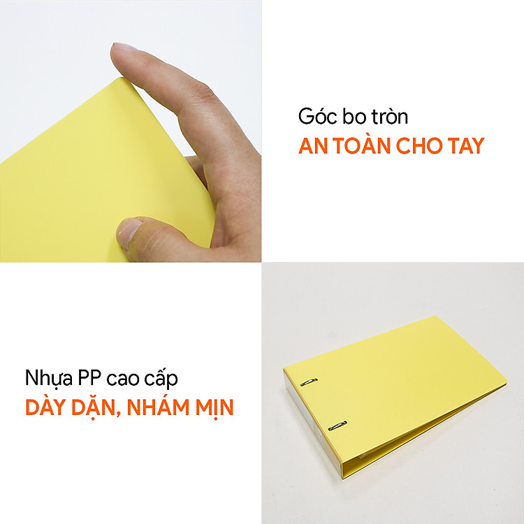 Bìa còng A5 Switch ON AO+ (3.5cm) - Xanh dương - Ảnh 5