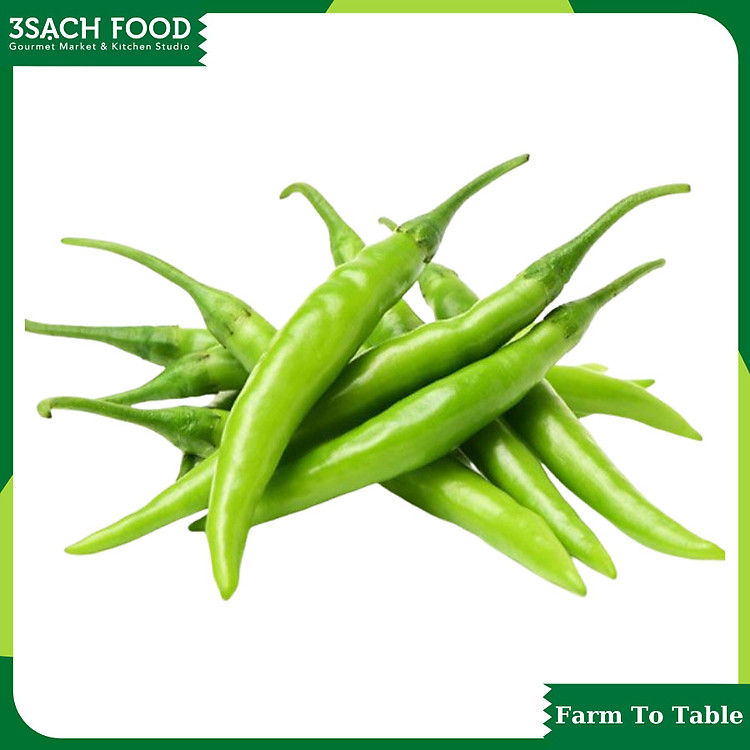 Ớt sừng xanh (gói 100gr)