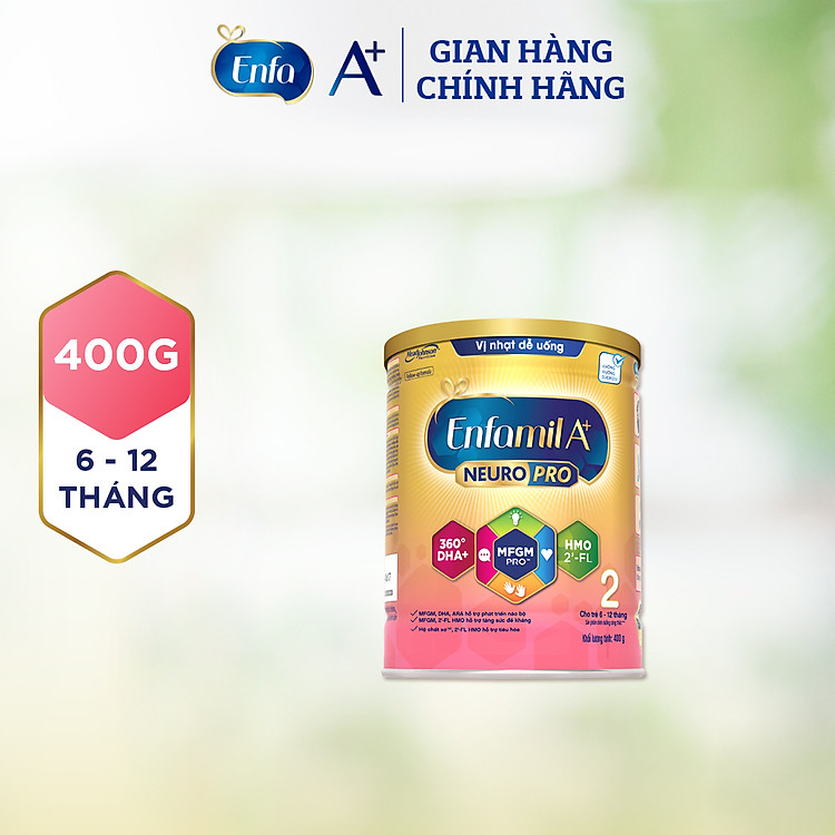 Sữa bột Enfamil A+ NeuroPro 2 - 400g Uy tín Giá rẻ - Hình ảnh 2