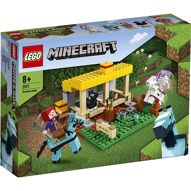 LEGO Minecraft 21171 Chuồng Ngựa - COGO Toys Chính hãng Ưu đãi - Hình ảnh 3