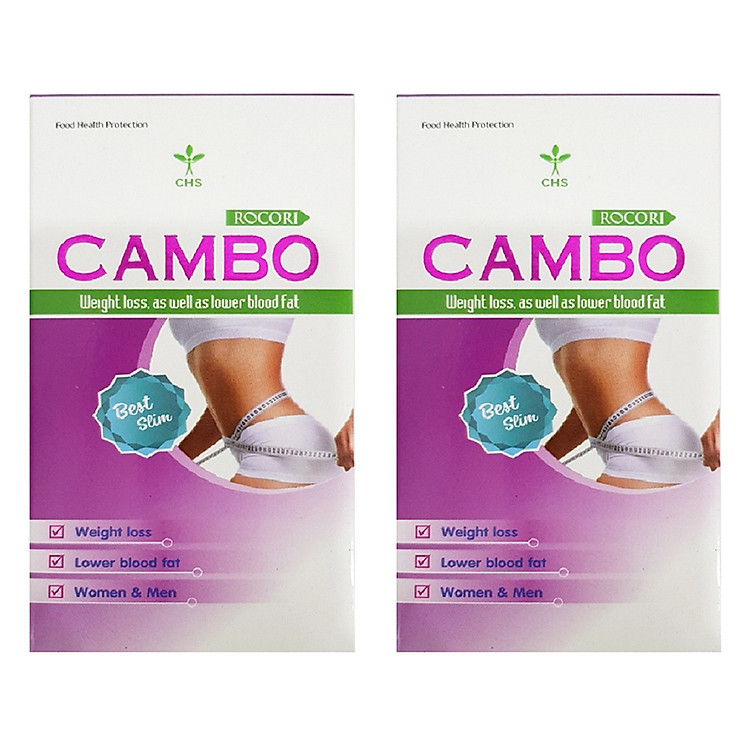 Combo 2 hộp hỗ trợ Giảm cân giảm mỡ thần tốc an toàn đón Tết với CAMBO công thức Mỹ