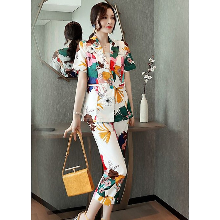 SET VEST XÔ HOA