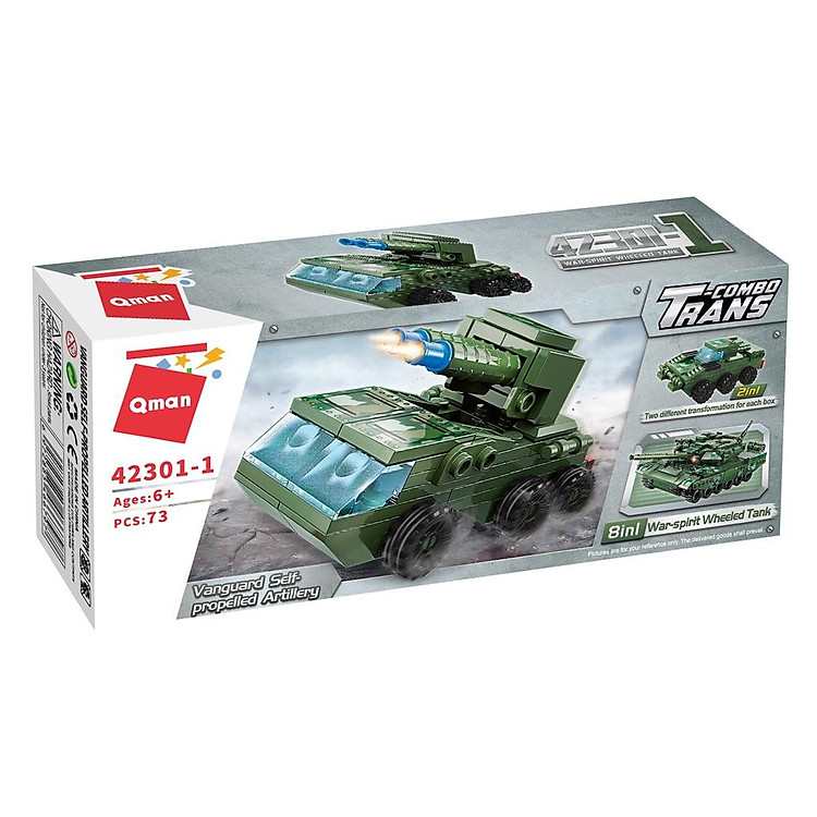 Bộ Đồ Chơi Xếp Hình Qman 42301 Chính hãng Tiết kiệm - Hình ảnh 3