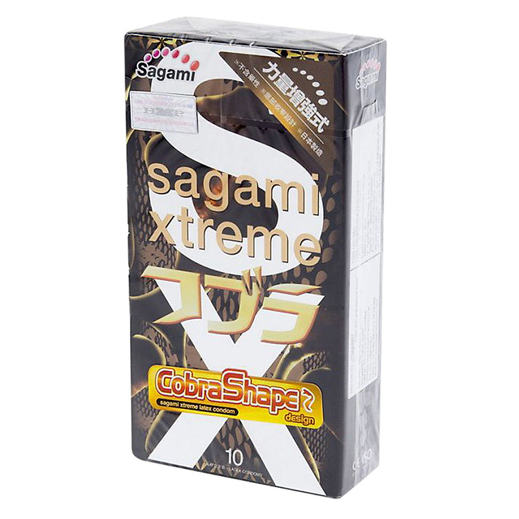 Bao Cao Su Sagami Xtreme Cobra (Hộp 10 Gói)