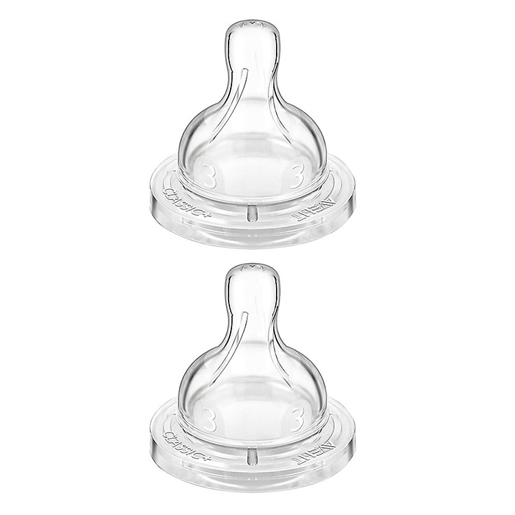 Bộ 2 Núm Ty Philips Avent Có Lượng Sữa Chảy Trung Bình 3 Lỗ 633.27