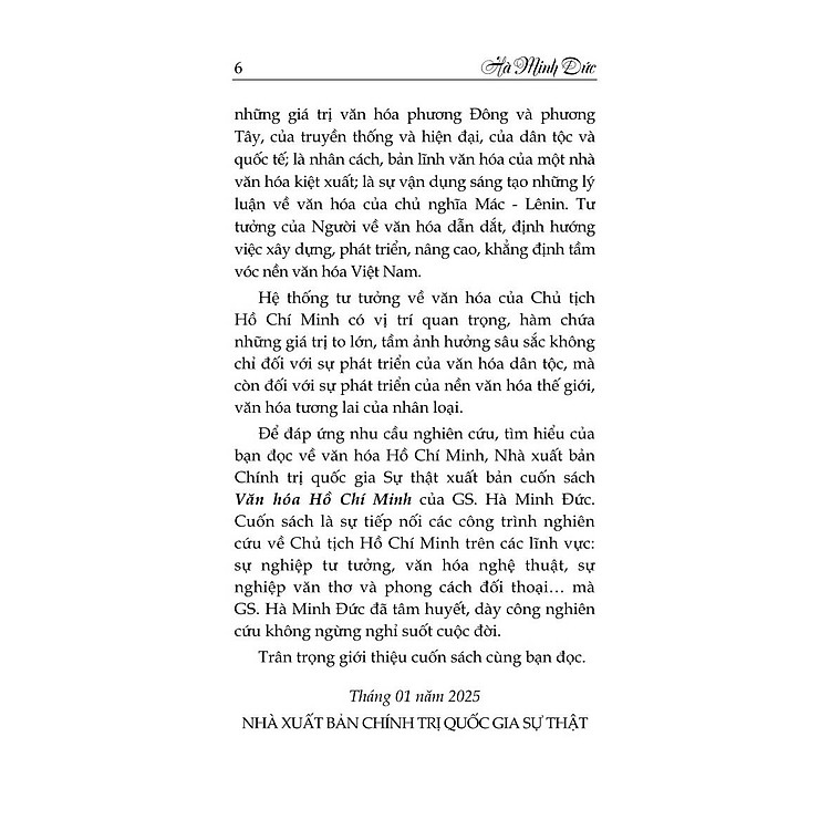 Văn hóa Hồ Chí Minh - bản in 2025 - Ảnh 6