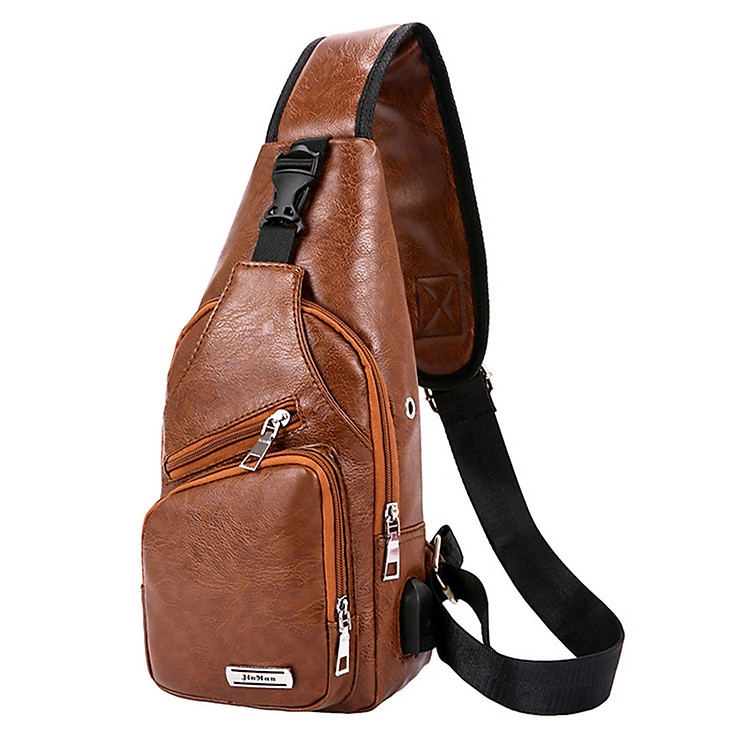 Túi Đeo Chéo Nam Bằng Da Cao Cấp EMI BE90 (34 x 16 cm)