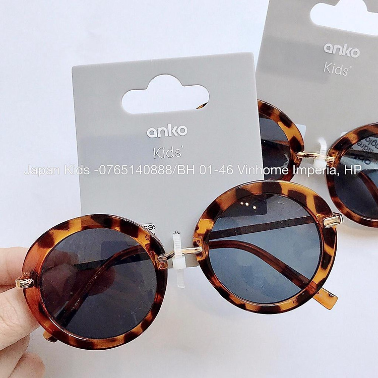 Kính mắt tròn gọng da beo Auth