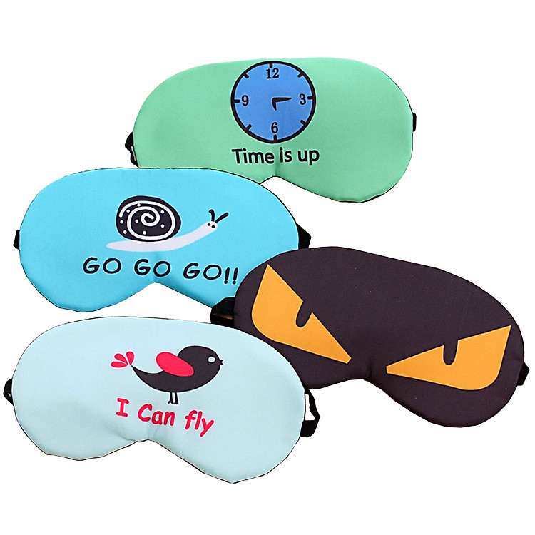 Miếng Bịt Mắt Ngủ 3D Nhật Bản, Miếng Che Mắt Ngủ Thời Trang Có Túi Gel (Màu ngẫu nhiên)