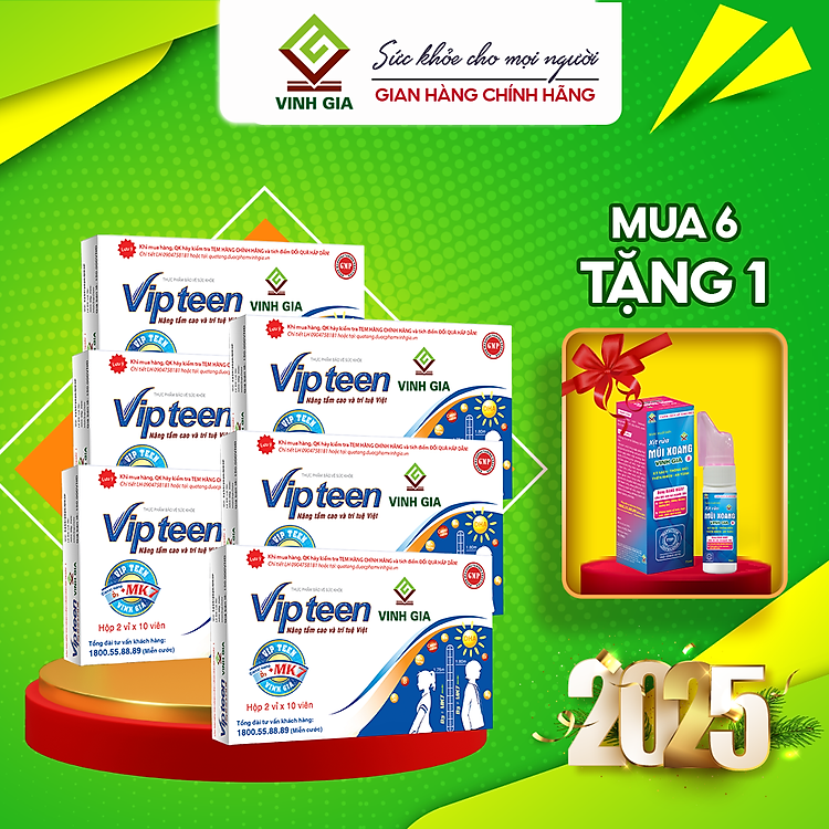Tìm mua tại Avakids:Combo 6 tặng 1 Viên Uống VIPTEEN, tràn ngập Khuyến mãi, Ưu đãi