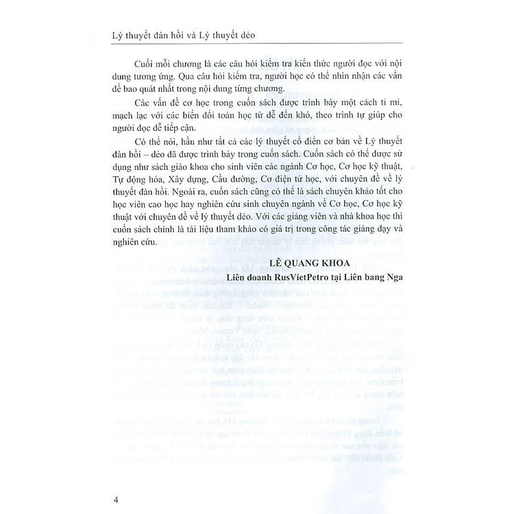 Lý Thuyết Đàn Hồi Và Lý Thuyết Dẻo - Ảnh 3