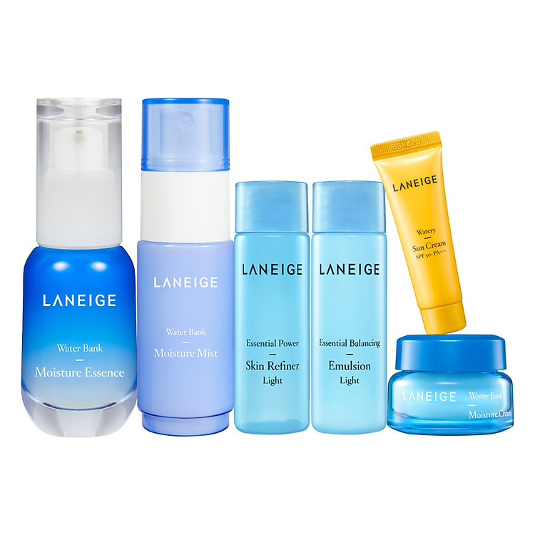 Bộ Dưỡng Ẩm Toàn Diện Cho Da Khô Laneige Water Bank Moisture Essence
