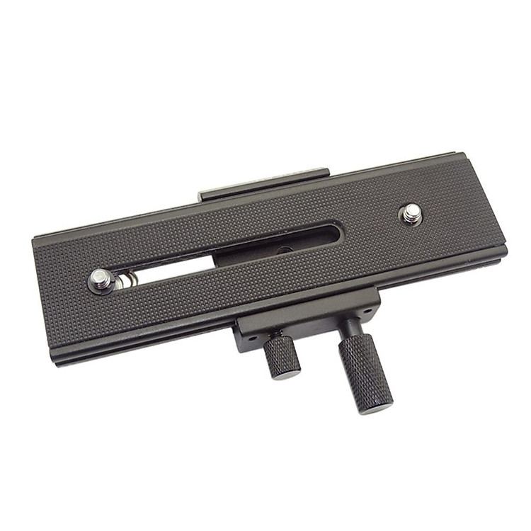 2-Way Rail Slider Tripod Head Photography DSLR Camera Stabilizer