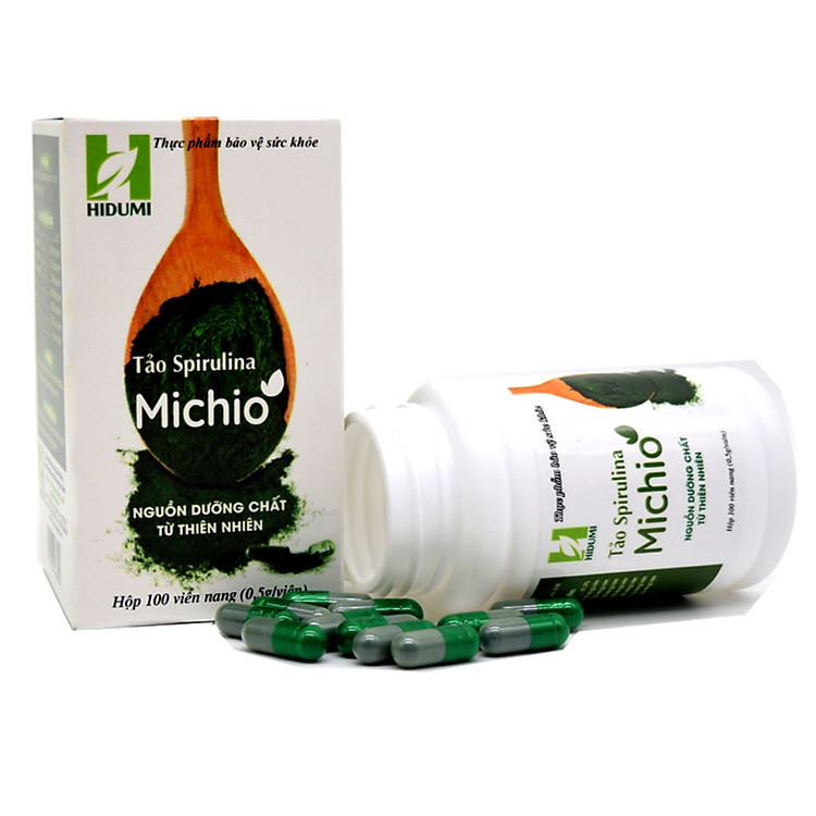 Tảo xoắn Spirulina Michio 100 viên