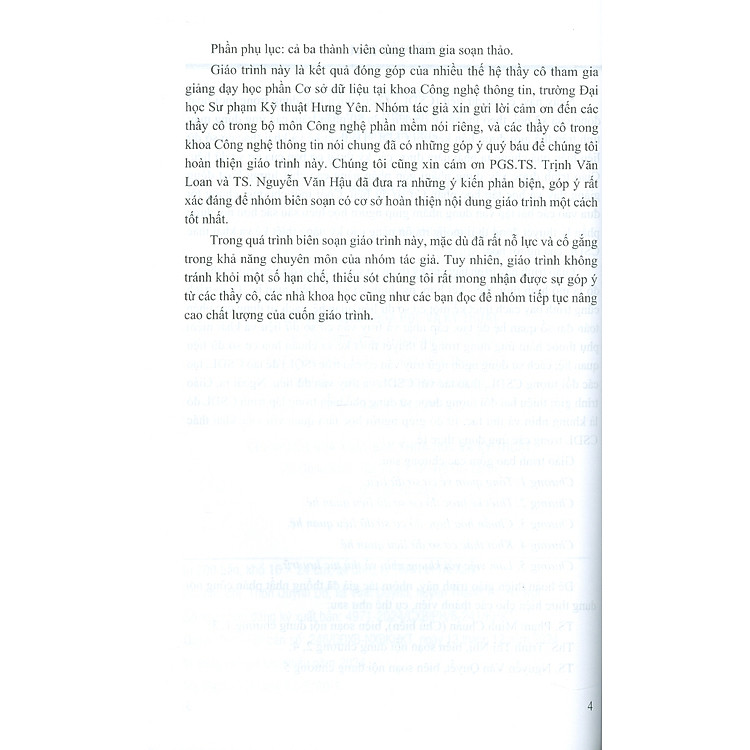 Giáo Trình Cơ Sở Dữ Liệu Quan Hệ - Lý Thuyết Và Áp Dụng - Ảnh 4