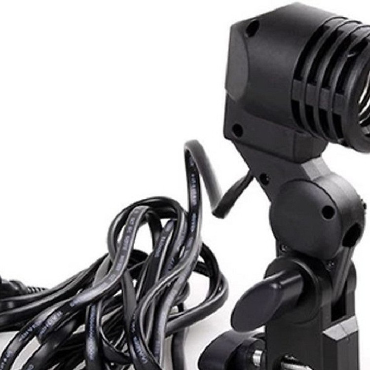 Đui đèn đơn có lỗ gài ô E27