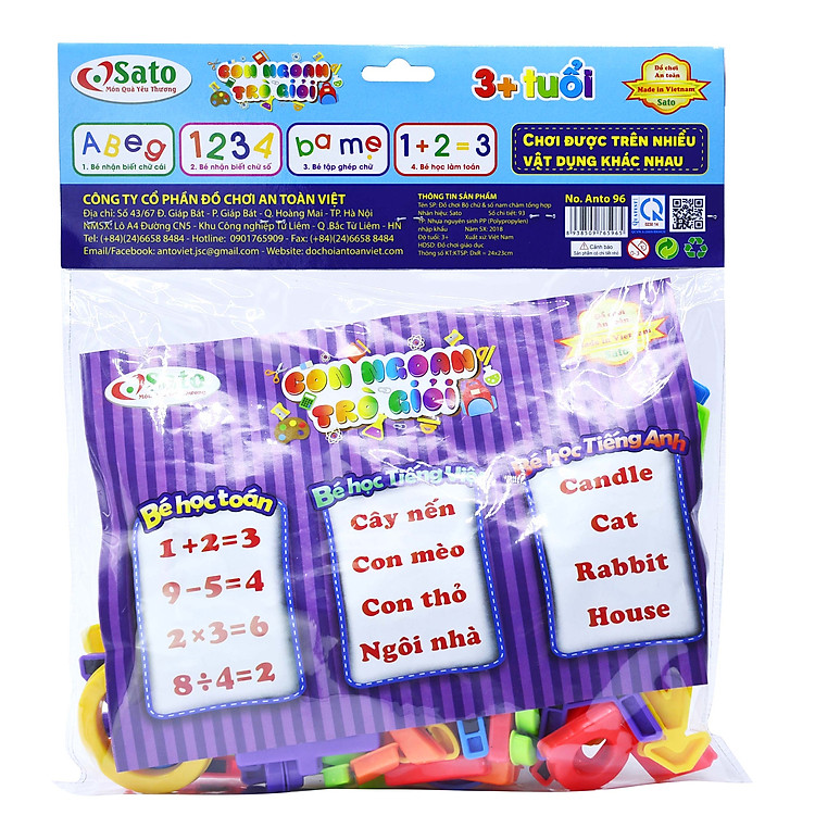 Mua Bộ Chữ Và Số Nam Châm SATO 96 Chính hãng Giá tốt - Hình ảnh 2