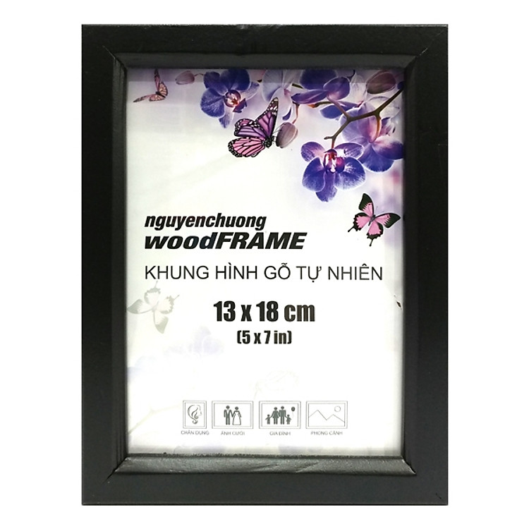 Khung Hình 13x18cm Đen