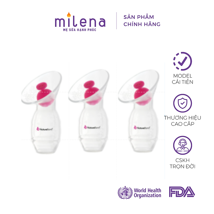 Cốc Hứng Sữa Silicon NatureBond Tiết kiệm