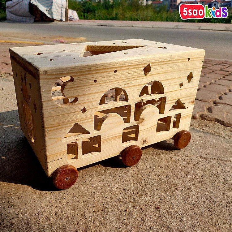 Mua Hộp thả hình khối gỗ Việt Nam Chính hãng Giá rẻ - Hình ảnh 2