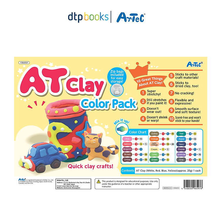 Đồ chơi đất nặn Artec (Bộ 4 màu)