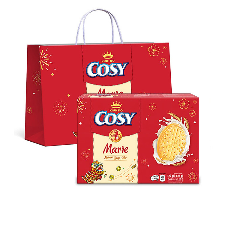 Bánh Quy Cosy Marie phiên bản Tết - Hộp Giấy 528g