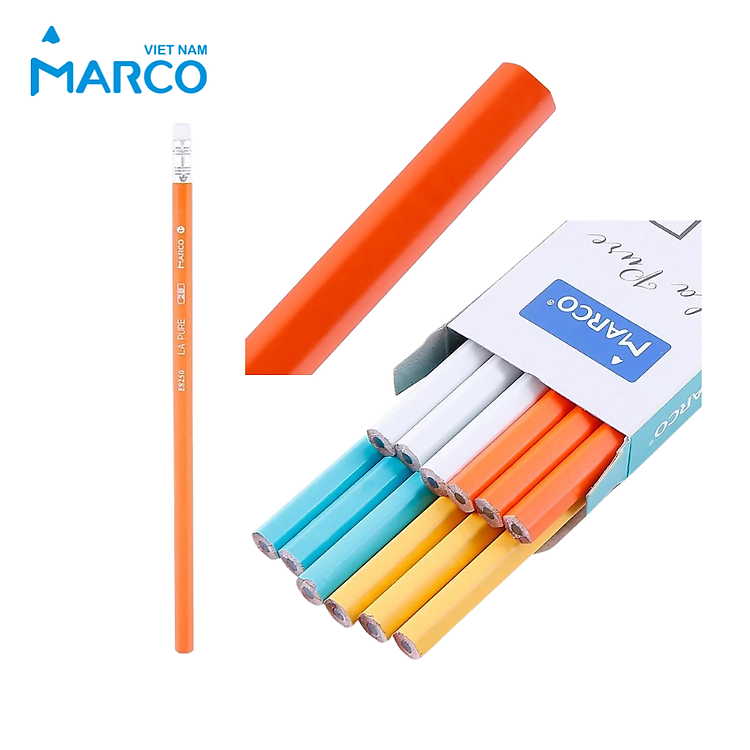 Bộ Bút Chì 2B Marco La Pure (12 chiếc) - Ảnh 3