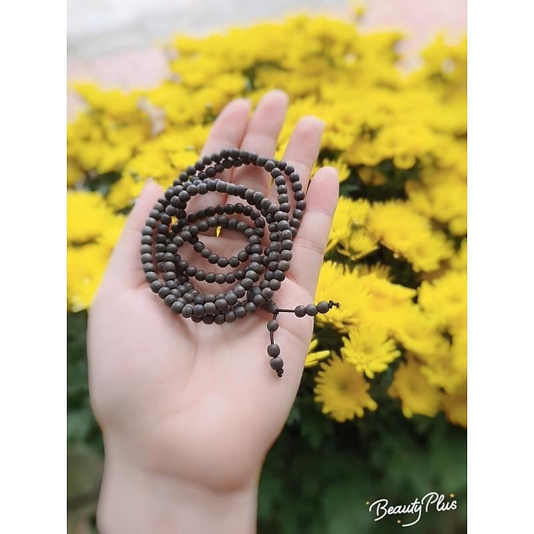 vòng tay trầm hương size 4 ly quấn 5 vòng