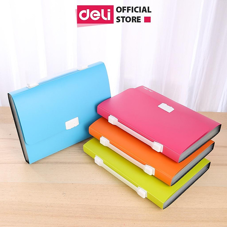 Cặp A4 Nhựa 6 Ngăn Deli (38125)