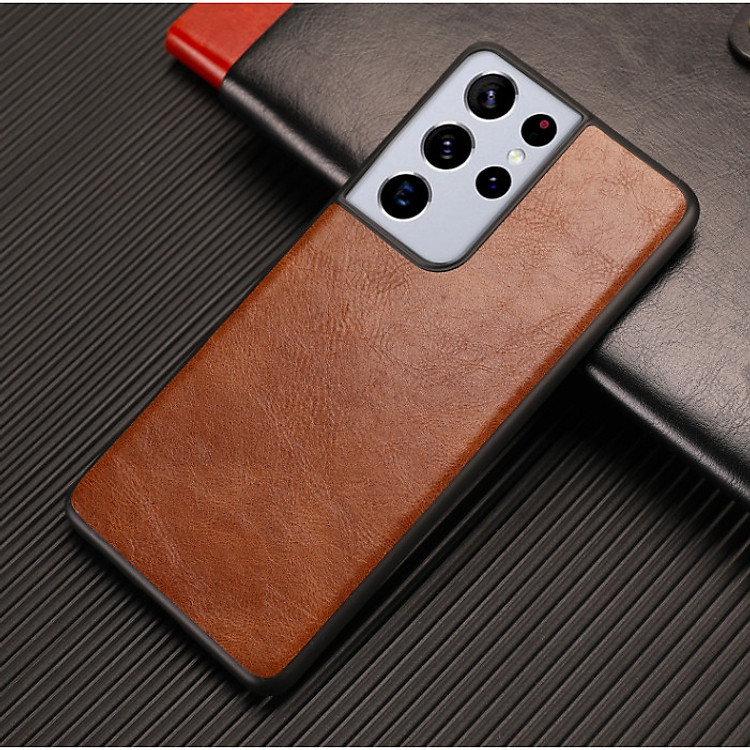 Ốp lưng cho SamSung Galaxy S21 Plus/ S21 Ultra chính hãng GREENCASE dạng da mềm