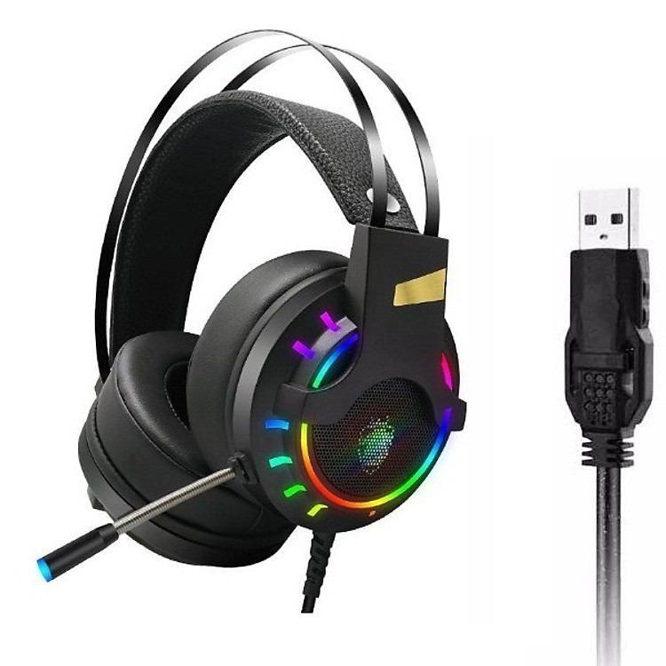 Tai Nghe Chụp Tai Chuyên Game K3 LED RGB 7.1 USB (Tặng lót chuột )