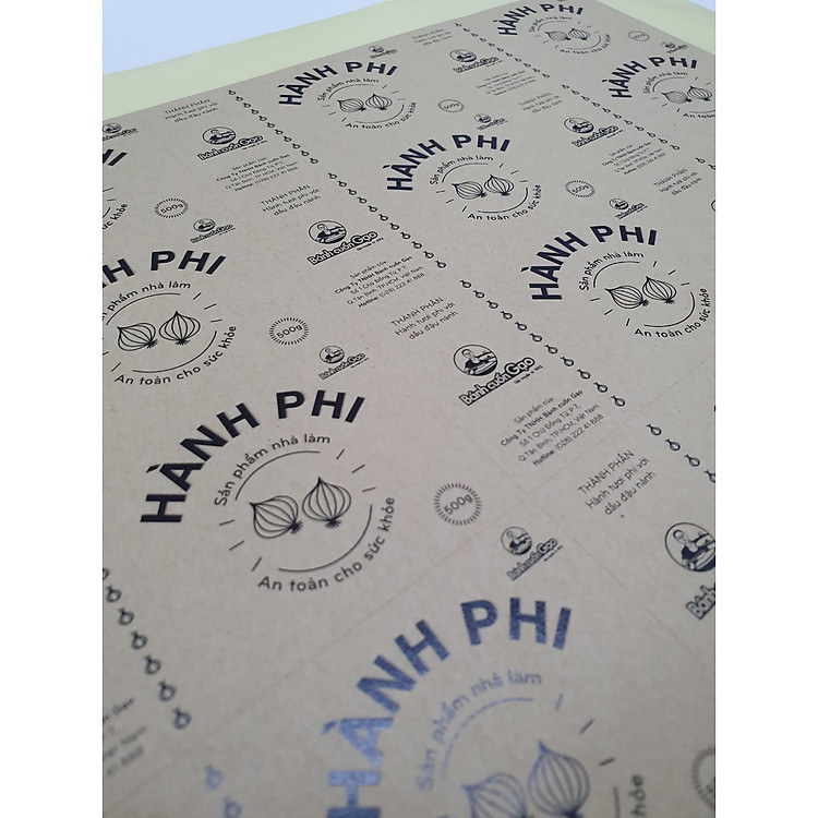 Decal giấy Kraft siêu dính - A3