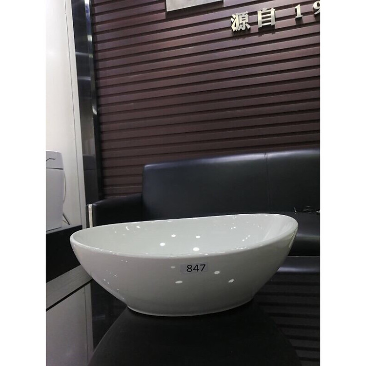 Chậu lavabo đặt bàn kiểu dáng elip nhỏ gọn TA4033